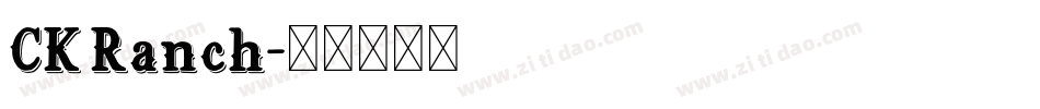 CK Ranch字体转换